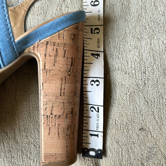 Lauren Conrad denim sandals with memory foam! - Picture 5 of 6